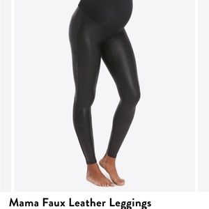 SPANX Mama Faux Leather Leggings